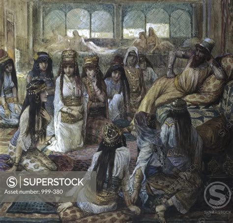 Solomon And His Harem James Tissot 1836 1902 French Jewish Museum New York Usa Superstock