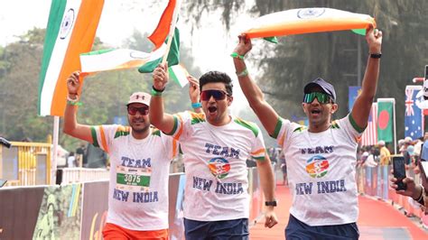 India News Tejasvi Surya Becomes First Mp To Complete Ironman Relay