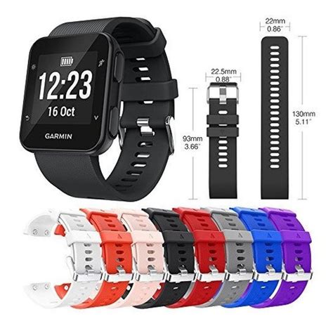 Banda Qghxo Para Garmin Forerunner 35 Correa De Reloj De Sil Envío gratis