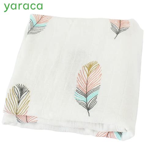 Baby Blanket Breathable Muslin Wrap Newborn Cotton Bamboo Fiber Baby