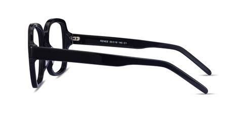 Renee Rectangle Black Full Rim Eyeglasses Eyebuydirect