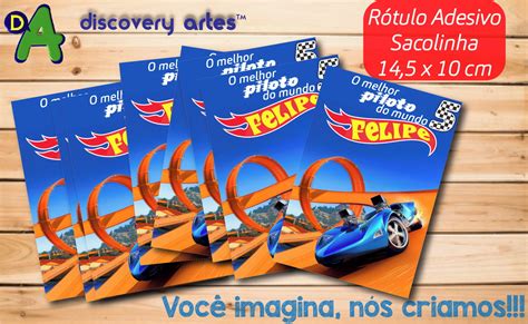 R Tulo Adesivo Sacola Hot Wheels Elo Produtos Especiais