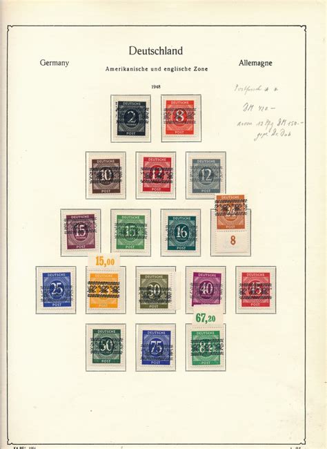 Occupazione Alleata Germania Zona Americana E Britannica 1948