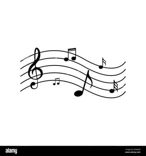 The Symphony Of Music Note Vector Design Instrumental Beautiful Song