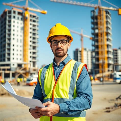 building  future civil engineer  construction site