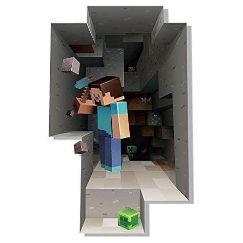 Minecraft Digging Steve Wall Cling Decal | Decoración de unas, Diseño ...