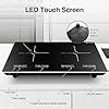 Amazon Vbgk Double Induction Cooktop V W Electric Cooktop Hot Plate Led Sensor