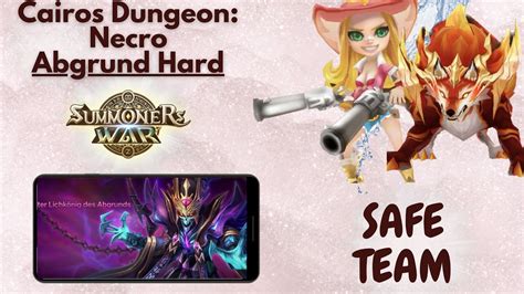 Summoners War Necro Abyss Hard F2P Safe Team Nekropolis Abgrund