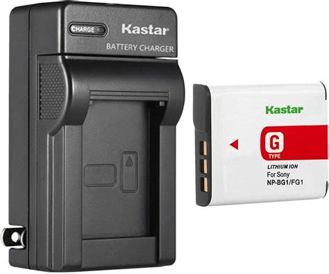 Kastar Paquete de 1 batería NP BG1 y cargador de pared de CA para