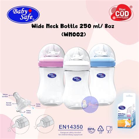 Jual Baby Safe Botol Dot Susu Anak Bayi Dengan Dot Leher Lebar Kemasan