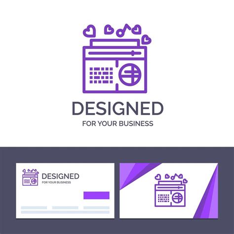 Creative Business Card And Logo Template Radio Music Fm Speaker Songs