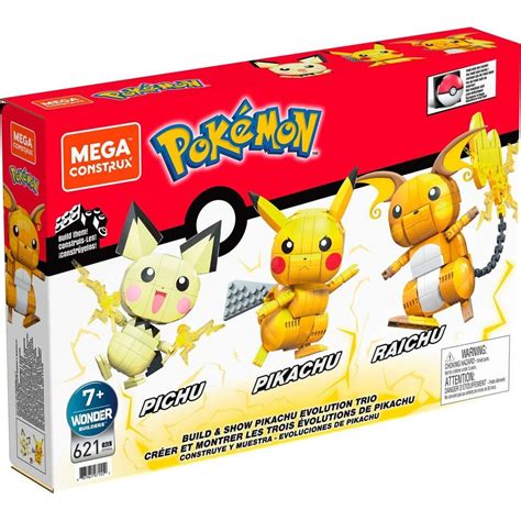 Mattel Mega Bloks Pokemon Pikachu Evolution Trio – Toymagic