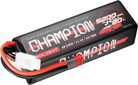 GOLDBAT LiPo 3S RC Batterie 11 1V 80C 5200mAh Lipo Akku Hardcase Mit T