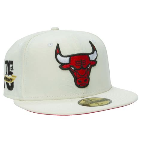 New Era Chicago Bulls 59fifty Fitted Hat Cap 75th Year Patch