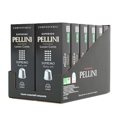 Pellini Luxury Supremo 100 Arabica Coffee Nespresso Compatible Self