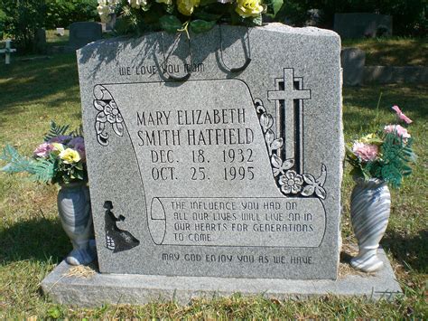 Mary Elizabeth Smith Hatfield Find A Grave Memorial