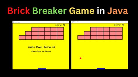 Brick Breaker Game In Java CopyAssignment