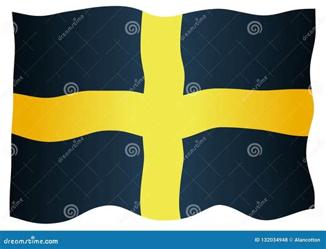 Flag Of Saint David Of Wales Stock Illustration Illustration Of Welsh