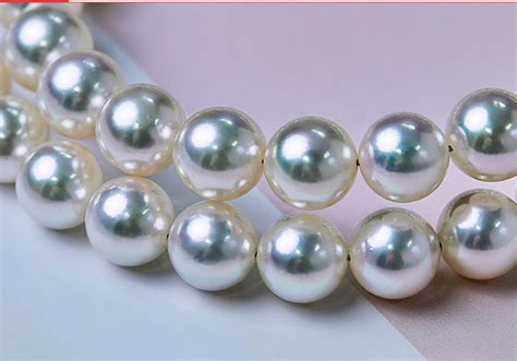 Mm Natural South Sea Genuine White Perfect Round Pearl Necklace