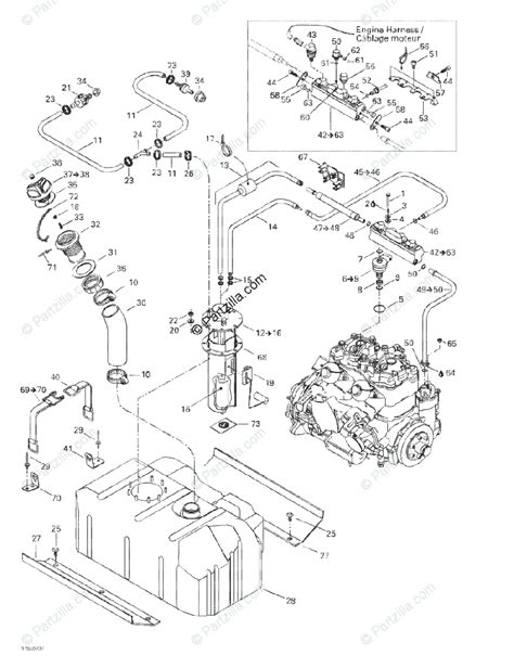 Sea Doo Personal Watercraft 2002 Oem Parts Diagram For Fuel System