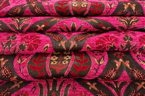 Upholstery Fabric Turkish Fabric By The Yards Turkish Pink Etsy