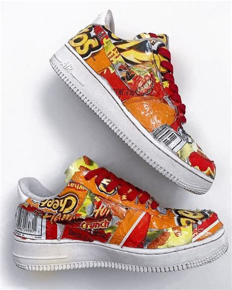 Since Im Obsessed With Flamin Hot Cheetos Lately I Decided To Customize My Old Af1