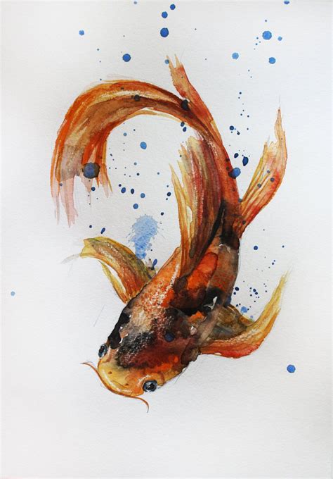 Koi Fish Watercolor at GetDrawings | Free download