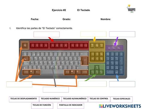 Ejercicio De El Teclado Microsoft Word Powerpoint Worksheets