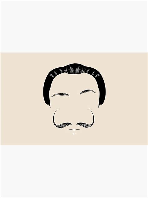 Salvador Dali Moustache Poster For Sale By Marcosklima Redbubble