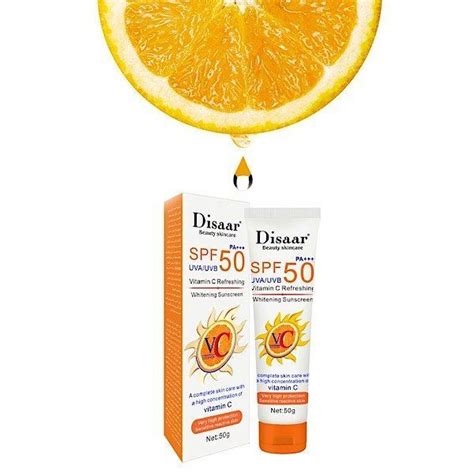 SPF50 PA++ Sunscreen Protection Cream Vitamin C refreshing Whitening ...