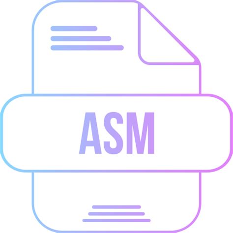 Asm Generic gradient outline icon