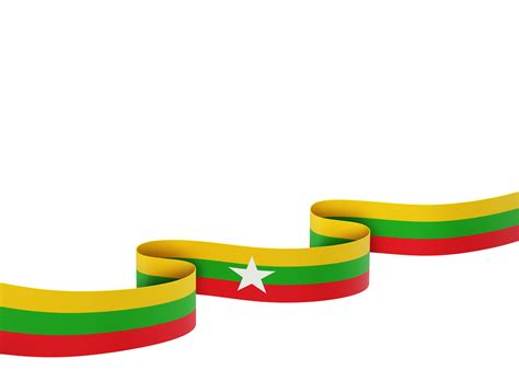 Myanmar flag design national independence day banner element ...