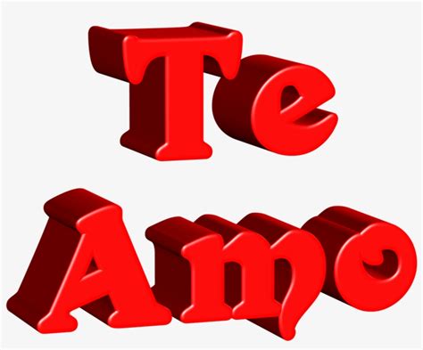 Letras Te Amo A Color Para Imprimir