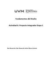 Actividad 6 Poryecto Integrador 1 pdf Fundamentos del Diseño