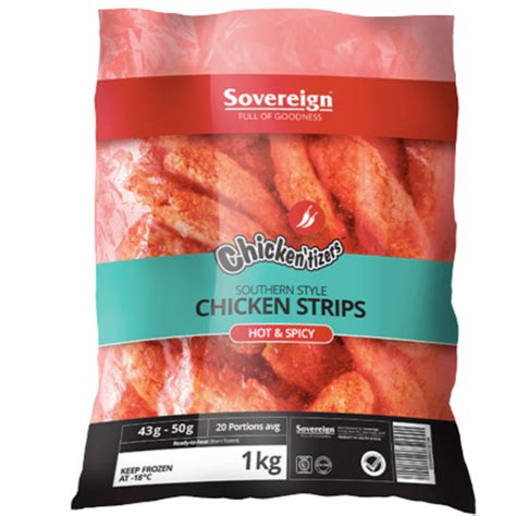 Chicken Strips Hot Spicy Kg SOVEREIGN Shumkar Express