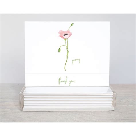 Pink Poppy Thank You Notes BeBeBlu Designs