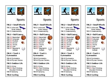 Bookmarks - Sports Theme by Beth Erlenborn | Teachers Pay Teachers