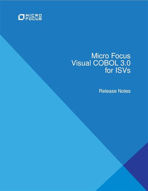 Pdf For Isvs Visual Cobol Micro Focus Visual Cobol For Visual