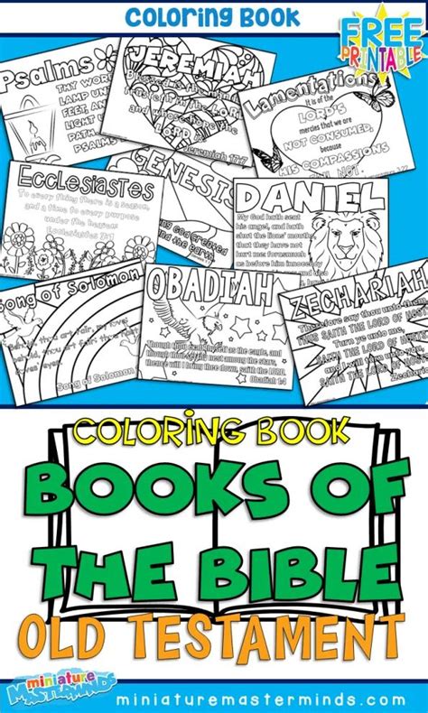 Books Of The Old Testament Coloring Pages ⋆ Miniature Masterminds