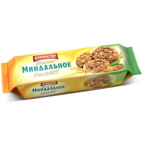 Печенье КУХМАСТЕР Миндальное овсяное 270 г — купить в интернет-магазине ...