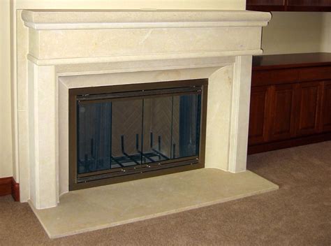 Custom Limestone Fireplace Surround 8 - Stone Center Inc