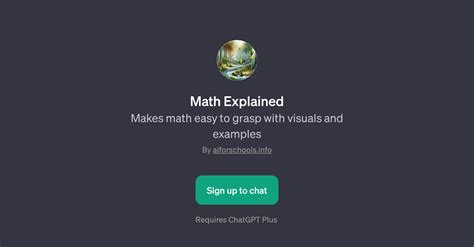 Math Explained - AI Tool For Math lessons