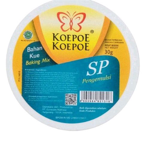 Jual Koepoe Sp 30gr Pengemulsi Kue Koepoe Koepoe Pengembang Bolu