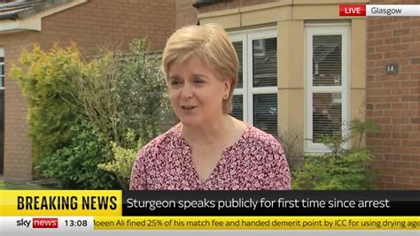 Nicola Sturgeon Breaks Cover One Week On After Her Arrest Amid Snp Cash