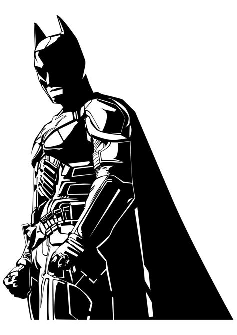 Batman Cartoon Batman Stickers Clipart Black And White