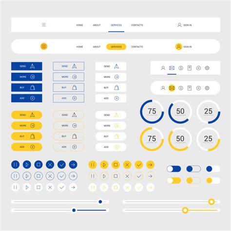 12500 User Interface Kits Ilustrasi Grafik Vektor And Clip Art Bebas