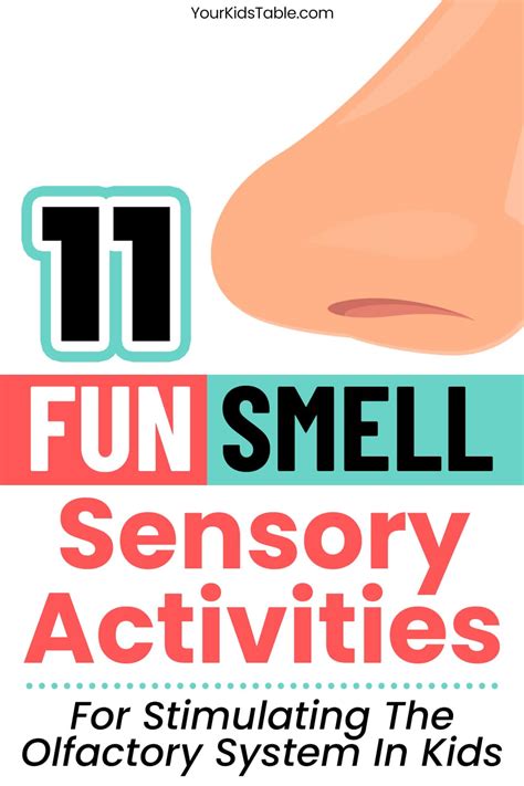 The Most Awesome Smell Sensory Activities You Can Find Your Kids Table