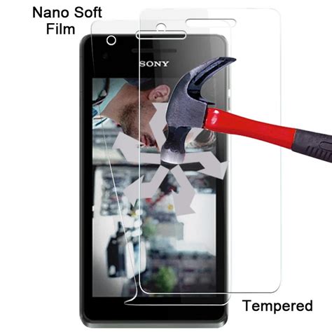 For Sony Xperia V Lt I Anti Shatter Screen Protector Films With