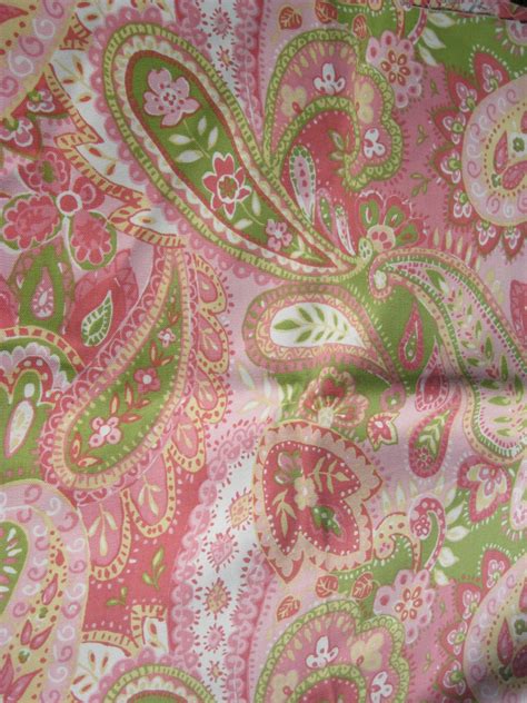 Upholstery Fabric P Kaufmann Floral Paisley Pink By Vintagesqualor