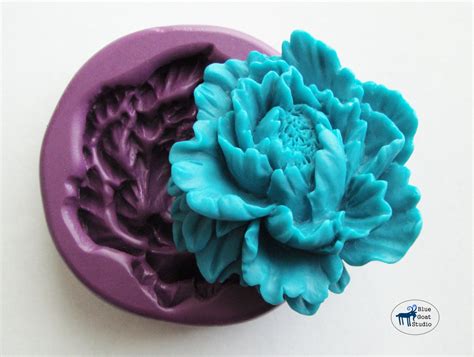 Peony Flower Moldmould Silicone Molds Polymer Clay Resin